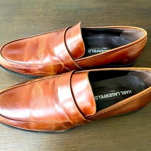 Karl Lagerfeld Loafers- Cognac, size 12